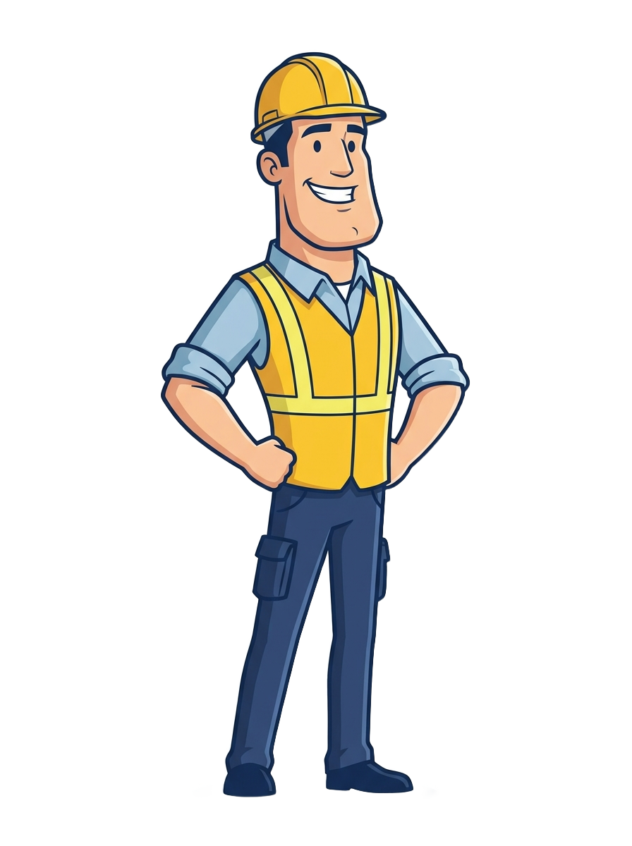 Roofing mascot